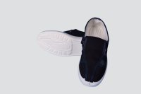 Pu Navy canvas four hole shoes YY-B4026-2