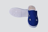 PVC blue tc-3 four hole slippers YY-B4018-2