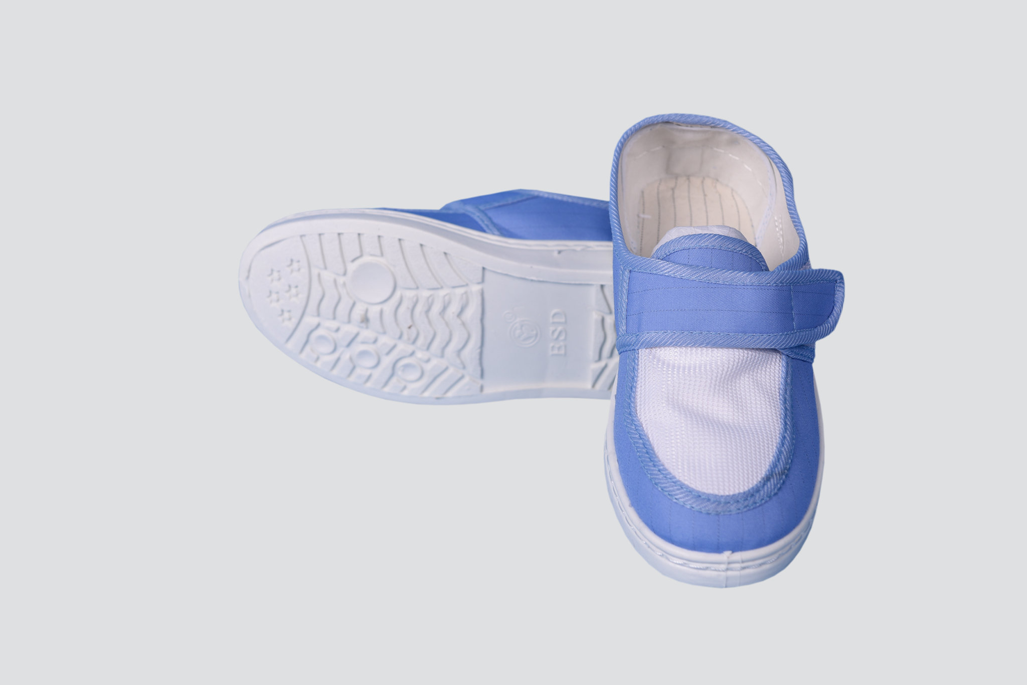 PVC blue TC single hole shoes YY-B4011-2