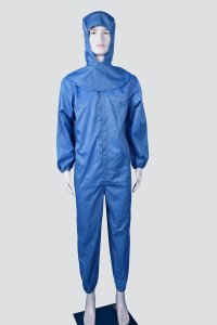 Anti static purification stand collar one-piece suit with shawl cap YY-B1003