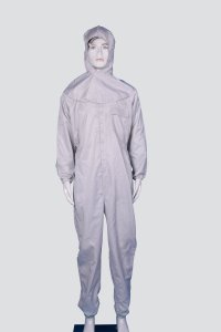 Anti static purification stand collar one-piece suit with shawl cap YY-B1003-1