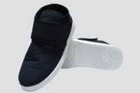 PVC Navy canvas and cotton warm shoes YY-B4017